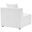Modway Saybrook 10-Piece Patio Fabric Upholstered Sectional Sofa in White