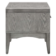 Modway Georgia Modern Rubberwood and Wood Nightstand in Gray Finish
