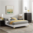 Modway Sutton Full Modern Performance Velvet Bed Frame in White