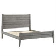 Modway Georgia 3-Piece Rubberwood and MDF Queen Bedroom Set in Gray