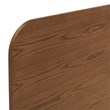Modway Dylan Modern Style MDF Wood Queen Platform Bed in Walnut