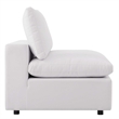Modway Commix Modern Fabric Overstuffed Outdoor Patio Armless Chair in White