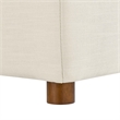 Modway Commix Fabric Down Filled Overstuffed Corner Chair in Light Beige