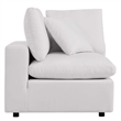 Modway Commix Modern Overstuffed Fabric Outdoor Loveseat in White