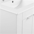 Modway Maybelle Modern Wood/Ceramic Bathroom Vanity in White