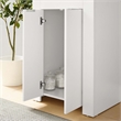 Modway Maybelle Modern Wood/Ceramic Bathroom Vanity in White