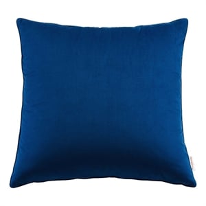 Modway Enhance 24&quot Square Performance Velvet Throw Pillow in Navy