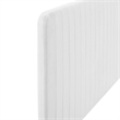 Modway Milenna Channel Tufted Upholstered Fabric Full/Queen Headboard in White