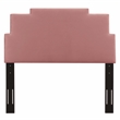 Modway Kasia Modern Performance Velvet Twin Headboard in Dusty Rose