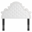 Modway Diana Tufted Performance Velvet Full/Queen Headboard in White