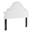 Modway Diana Tufted Performance Velvet Full/Queen Headboard in White