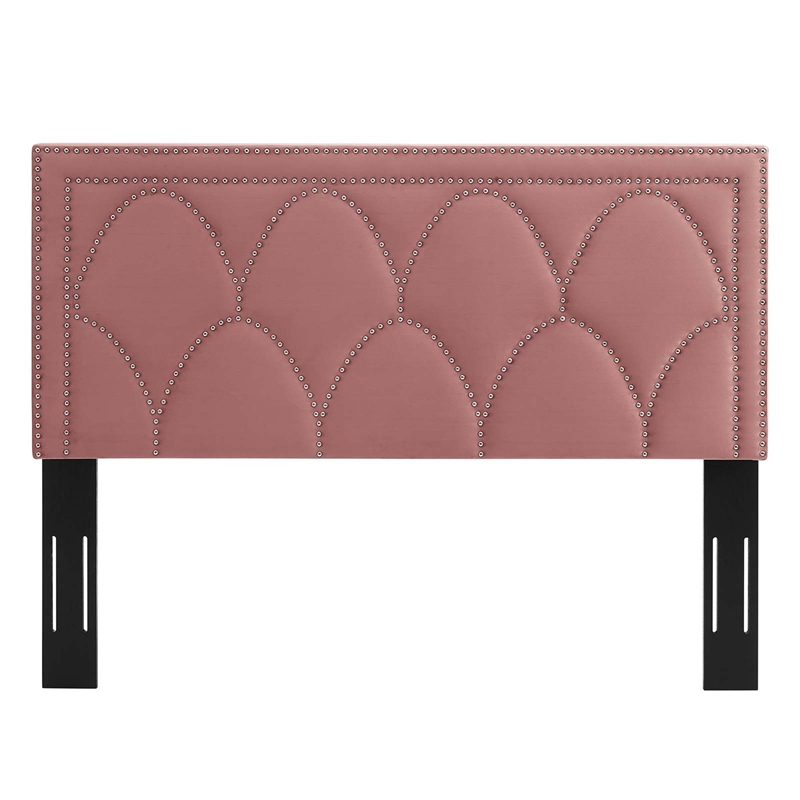 Modway Greta Performance Velvet King/California King Headboard in Dusty Rose