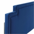 Modway Transfix Performance Velvet King/California King Headboard in Navy