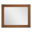 Modway Dylan Modern MDF and Rubberwood Dresser and Mirror in Walnut