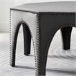 Modway Victory Modern Performance Velvet Ottoman in Gray/Black