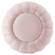 Modway Celebrate Modern Channel Tufted Performance Velvet Ottoman in Pink