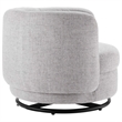 Modway Relish Upholstered Fabric Swivel Chair in Black/Light Gray