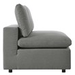 Modway Commix Modern Fabric Upholstered Outdoor Sofa in Charcoal
