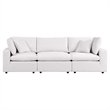 Modway Commix Modern Fabric Upholstered Outdoor Sofa in White
