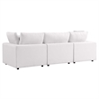 Modway Commix Modern Fabric Upholstered Outdoor Sofa in White