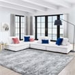 Modway Saunter 4-Piece Modern Tufted Fabric Sectional Sofa in White