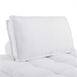 Modway Saunter 4-Piece Modern Tufted Fabric Sectional Sofa in White
