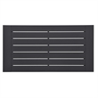 Modway Tahoe Modern Powder-Coated Aluminum Outdoor Patio Coffee Table in Gray