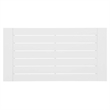 Modway Tahoe Modern Powder-Coated Aluminum Outdoor Patio Coffee Table in White