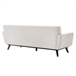 Modway Engage Modern Tufted Back Textured Fabric Sofa in Ivory