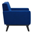 Modway Engage Modern Tufted Back Performance Velvet Armchair in Navy/Black