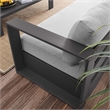 Modway Tahoe 2-Piece Fabric/Powder-Coated Aluminum Outdoor Set in Gray