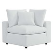 Modway Commix Modern Fabric Upholstered Water Resistant Outdoor Sofa in White