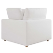 Modway Commix 4-Piece Fabric Down Filled Sectional Sofa Set in Pure White