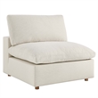 Modway Commix 4-Piece Down Filled Fabric Sectional Sofa Set in Light Beige