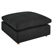 Modway Commix 5-Piece Fabric Down Filled Sectional Sofa Set in Black