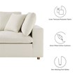 Modway Commix 5-Piece Fabric Down Filled Sectional Sofa Set in Light Beige