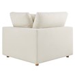 Modway Commix 5-Piece Fabric Down Filled Sectional Sofa Set in Light Beige