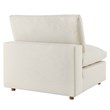 Modway Commix 5-Piece Fabric Down Filled Sectional Sofa Set in Light Beige