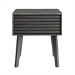Modway Render Modern Wood and Particleboard End Table in Charcoal