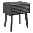 Modway Render Modern Wood and Particleboard End Table in Charcoal