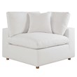 Modway Commix 8-Piece Fabric Down Filled Sectional Sofa in Pure White