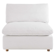 Modway Commix 7-Piece Fabric Down Filled Sectional Sofa in Pure White
