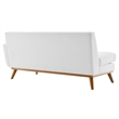 Modway Engage Left-Facing Upholstered Fabric Sectional Sofa in White