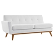 Modway Engage Right-Facing Upholstered Fabric Sectional Sofa in White