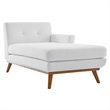 Modway Engage Right-Facing Upholstered Fabric Sectional Sofa in White