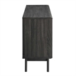 Modway Render Modern Style Particleboard Wood Display Stand in Charcoal