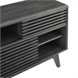 Modway Render Modern Style Particleboard Wood Display Stand in Charcoal