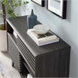 Modway Render Modern Style Particleboard Wood Display Stand in Charcoal