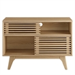 Modway Render Modern Style Particleboard Wood Display Stand in Oak