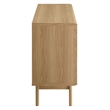 Modway Render Modern Style Particleboard Wood Display Stand in Oak